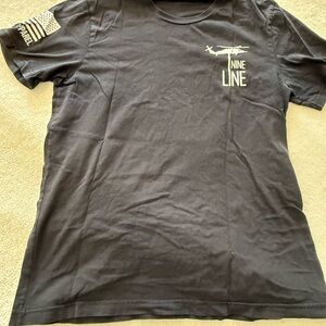 Nine Line Men’s Black T-Shirt American Revolution L